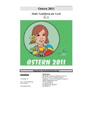 Ostern 2011 - Stadt Landsberg am Lech