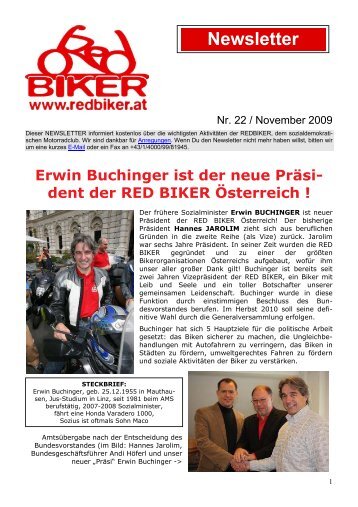 Red Biker Newsletter 2009 - Hermann Krist