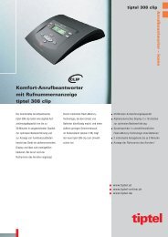 Komfort-Anrufbeantworter mit Rufnummernanzeige tiptel 308 clip