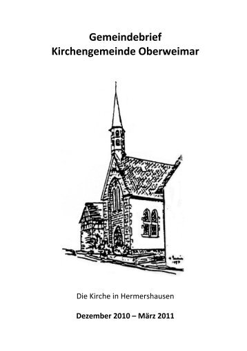 Gemeindebrief Kirchengemeinde Oberweimar