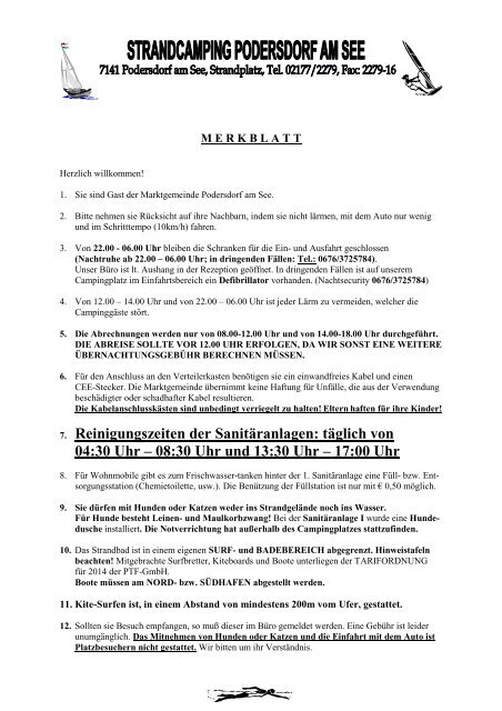 Merkblatt 2014 - Podersdorf am See