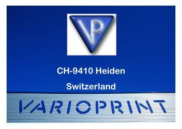 CH-9410 Heiden Switzerland