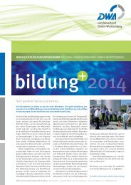 Bildungsangebot 2014 (PDF) - DWA Landesverband Baden ...