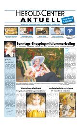 Sonntags-Shopping mit Summerfeeling - Herold-Center