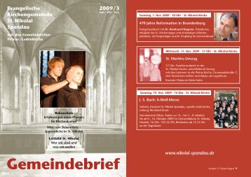 Gemeindebrief2009_3 II Internet.indd - Ev. Kirchengemeinde St ...