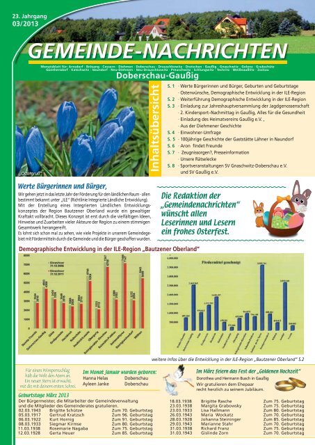März 2013 - Gemeinde Doberschau-Gaussig