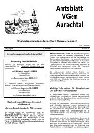Amtsblatt - 02.05.2013 - Nr. 06 - Aurachtal