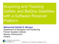 Acquiring and Tracking Galileo and BeiDou Satellites with a ...