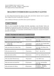 RÃ¨glement intÃ©rieur des salles polyvalentes - HÃ©rouville Saint-Clair