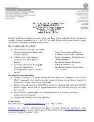 agenda - Board of Equalization - State of California