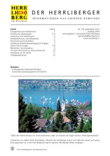 Herrliberger Nr. 118 September 2013 [PDF, 2.21 MB] - Gemeinde ...