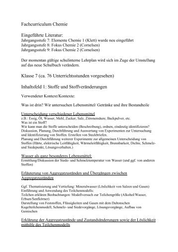 Chemie im Download - schule.erzbistum-koeln.de