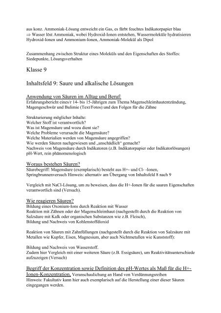 Chemie im Download - schule.erzbistum-koeln.de