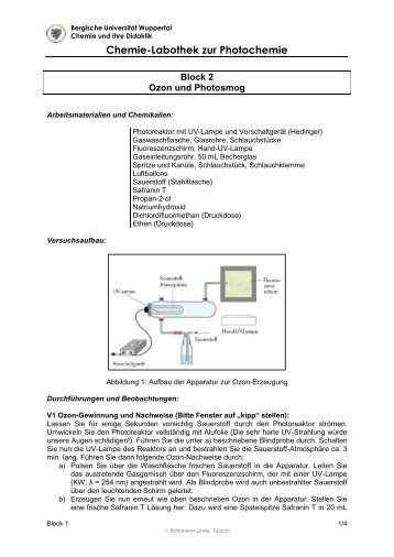 Chemie-Labothek zur Photochemie - Chemie und ihre Didaktik ...