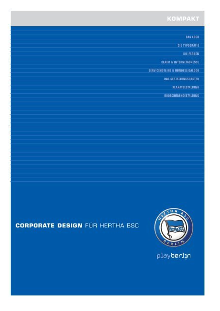 corporate design - Hertha Inside