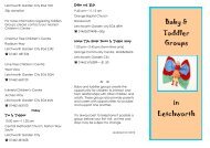 Toddler Groups in Letchworth - Hertfordshire Children's Centres