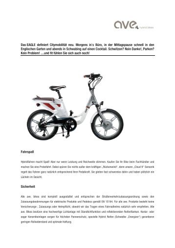Produktbeschreibung AVE Eagle - Hervis