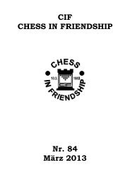 CiF – MITTEILUNG Nr. 65 Nr. 2 / 2010 - Chess in Friendship