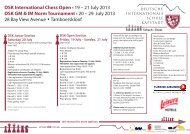 DSK International Chess Open • 19 – 21 July 2013 DSK GM & IM ...