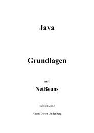 Java Grundlagen mit NetBeans