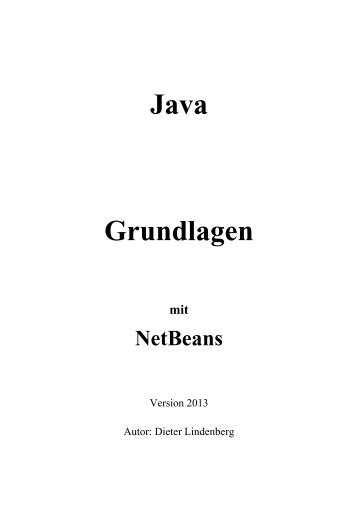 Java Grundlagen mit NetBeans