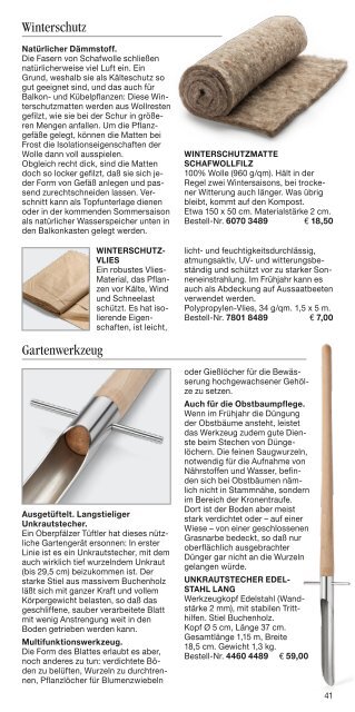 Gartenbrief Nr. 16 - Manufactum