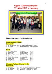 Jugend- Sportwochenende 17. MÃ¤rz 2013 in Herzberg