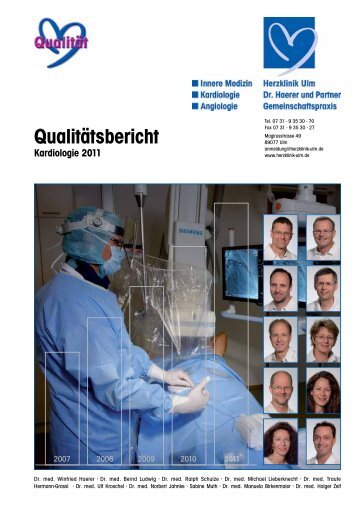 QualitÃ¤tsbericht Kardiologie 2011 - Herzklinik Ulm