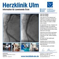 Information fÃ¼r zuweisende Ãrzte - Herzklinik Ulm