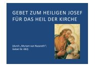 (Microsoft PowerPoint - Gebet zum heiligen Josef f ... - Herzmariens.de
