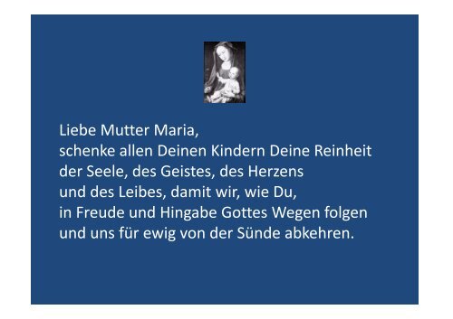 Liebe Mutter Maria - Herzmariens.de