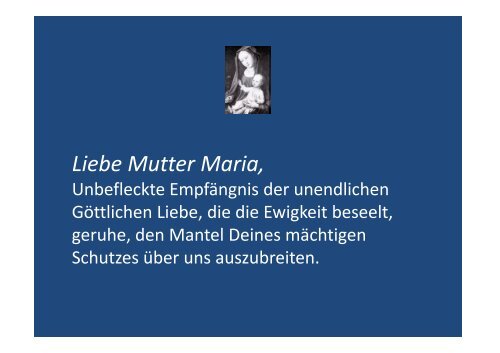 Liebe Mutter Maria - Herzmariens.de