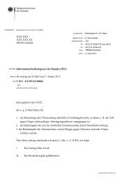 Bundesministerium der Finanzen XXX XXX XXX ... - Frag den Staat