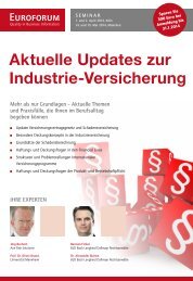 Aktuelle Updates zur Industrie-Versicherung - BLD Bach Langheid ...