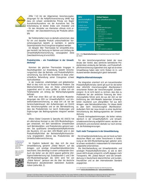 Liability Aspects I - 2013 (496 KB) - Allianz Global Corporate ...