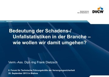 GaWaS - bei der DVGW-Landesgruppe Mitteldeutschland
