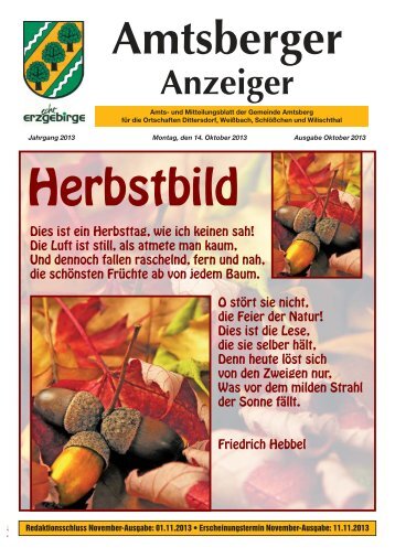 Amtsberger Anzeiger - in der Gemeinde Amtsberg