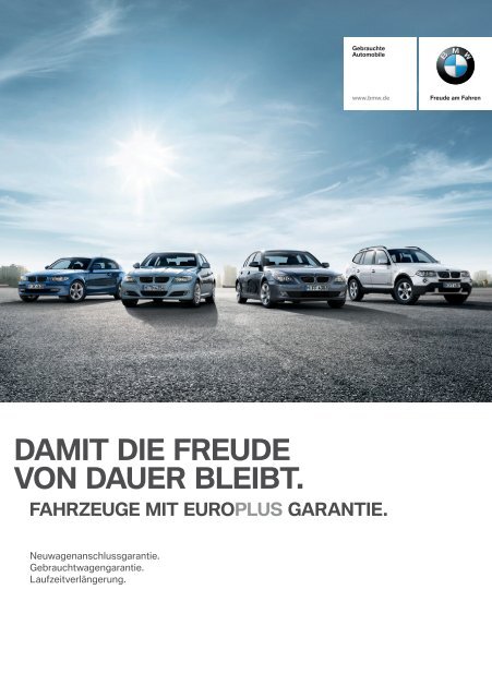 BMW EUROPlus Garantiebedingungen (PDF - 1,0 MB)