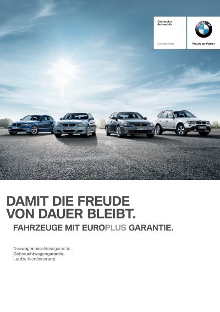 Bmw Europlus Garantiebedingungen Pdf 1 0 Mb
