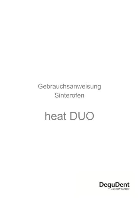 Sinterofen heat DUO - DeguDent GmbH