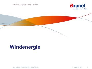 Brunel Präsentation - EnergieRegion.NRW