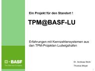 TPM@BASF-LU: Erfahrungen mit Kennzahlensystemen ... - CETPM