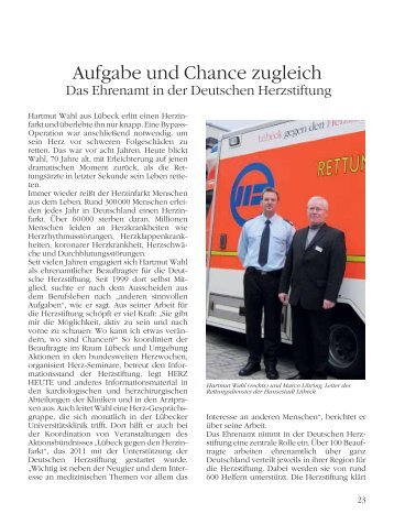 Aufgabe und Chance zugleich - Deutsche Herzstiftung eV