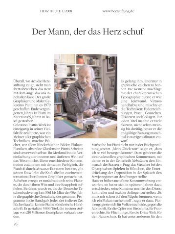 Der Mann, der das Herz schuf - Deutsche Herzstiftung eV