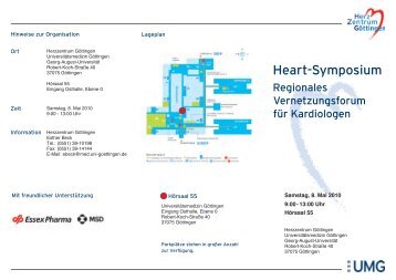 Heart-Symposium - UniversitÃ¤tsmedizin GÃ¶ttingen