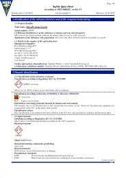 MSDS Hesi pH-minus Bloom