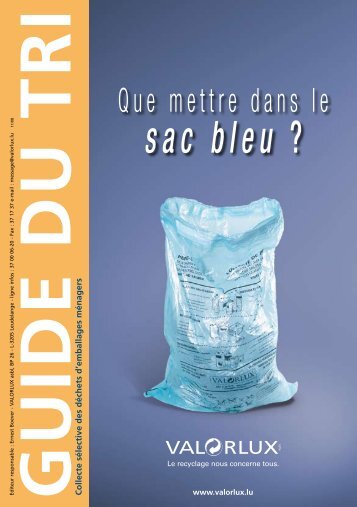 Que mettre dans le sac bleu? - Betzdorf