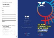 Flyer JournÃ©e Internationale de la femme - Hesperange