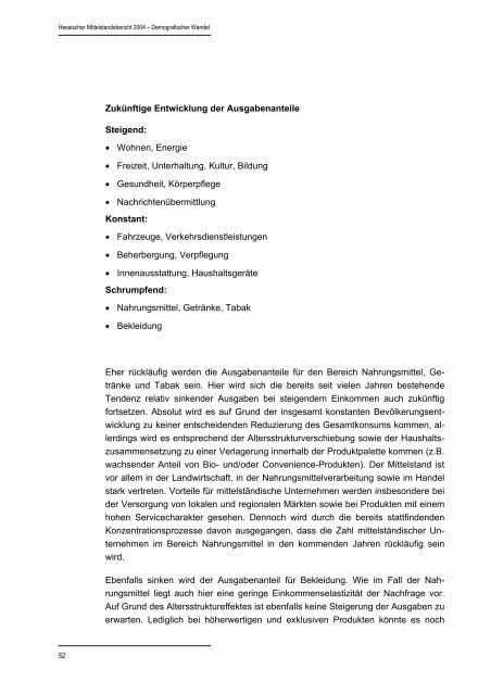 Hessischer Mittelstandsbericht 2004 - HA Hessen Agentur GmbH