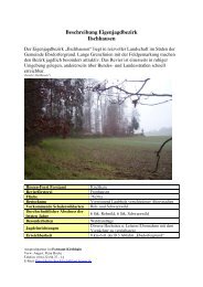 Beschreibung Eigenjagdbezirk Ilschhausen - Hessen-Forst
